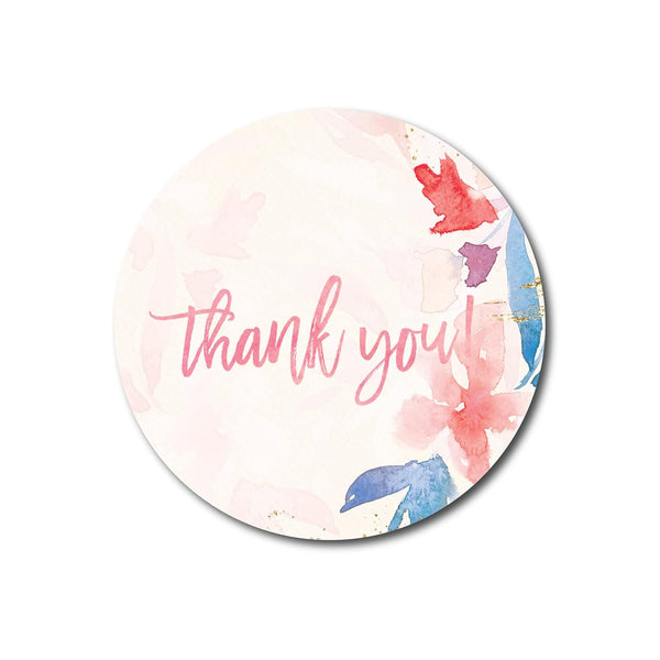 28 Pieces Abstract Thank You Label Stickers