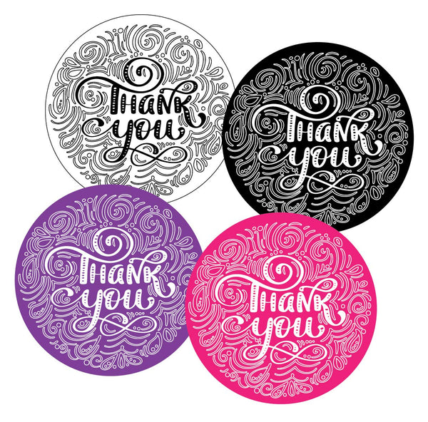 Thank You Stickers for Small Business and Party Gift Packaging – 40 Pieces