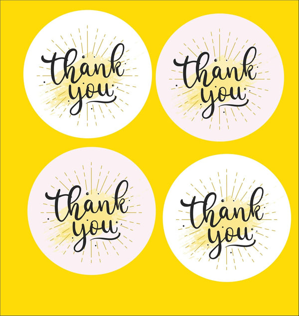 40 Pieces Thank You Party Stickers