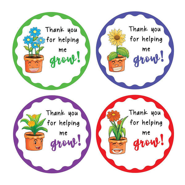 Thank You for Helping Me Grow Stickers – 40 Pieces