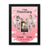 Love Them Heart Shape Collage Anniversary Photo Frame (10x14 inch)