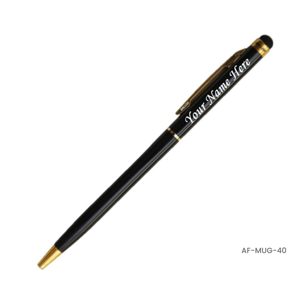 Slim Stylus Ballpoint Pen - Metallic Black