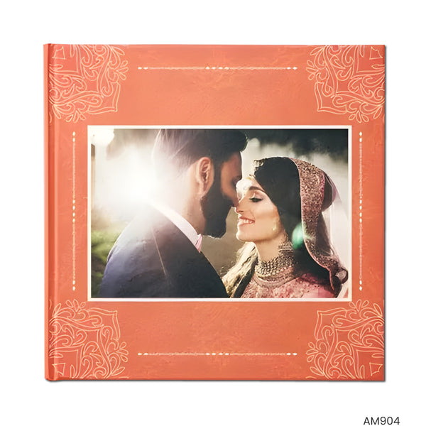 Orange Traditional Engagement Photo Books