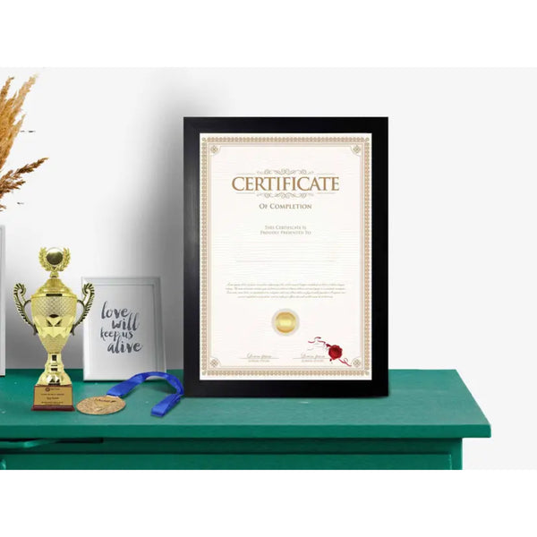 Framed Certificates