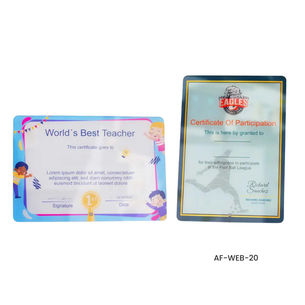 Acrylic Certificates