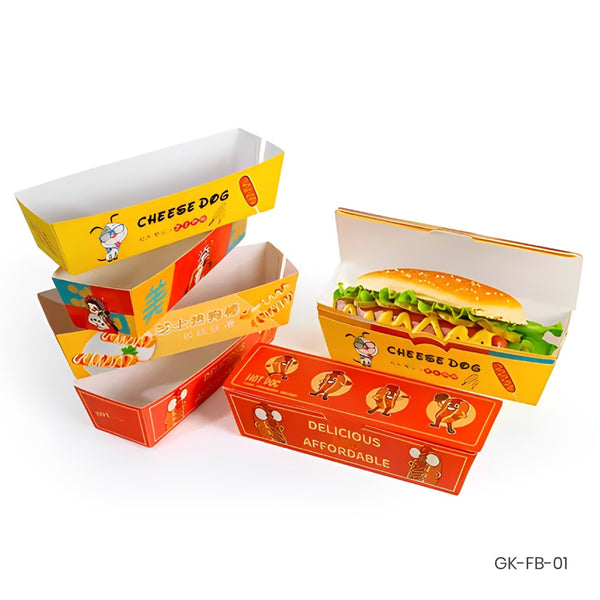 Multicolor Printed Burger Box