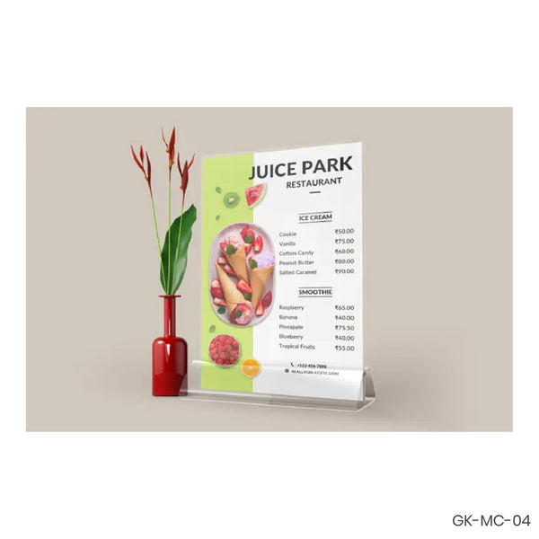 Flat Menu Cards