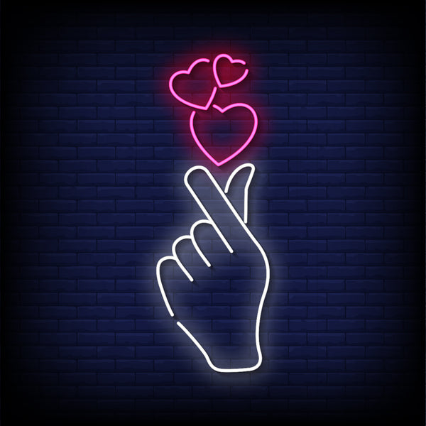 Neon Light Strip Wall Love Sign for Bedroom Kidsroom Party Hall Office LED Art Indoor Home Decor L X H 5.5 X 14 Inches