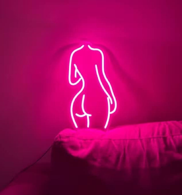 Lady Neon Light Strip for Wall Kids Bedroom Office Home Decoration LED Art Indoor 9 X 15 Inches