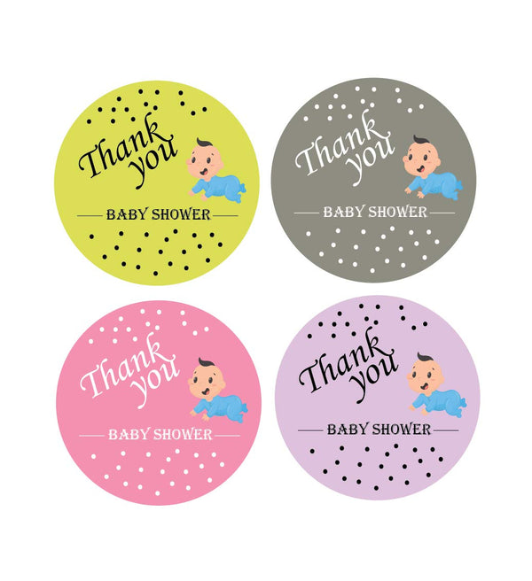 Thank You  Stickers for Baby Shower