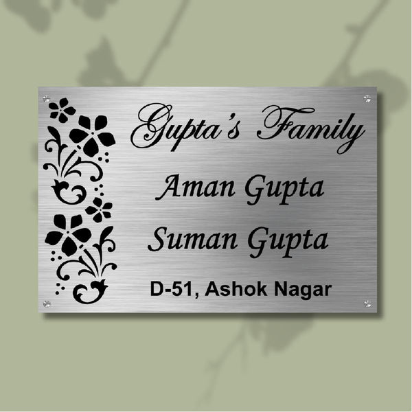 Steel Name Plates with Engraving