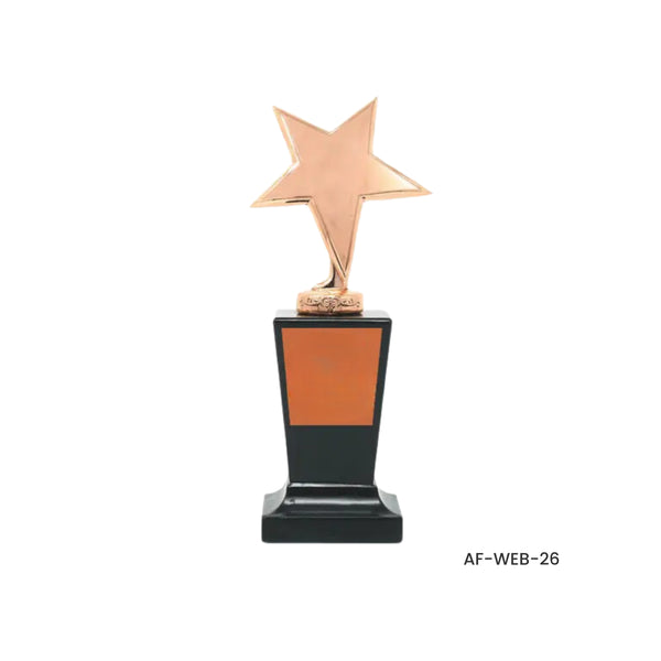 Rosette Trophy - Tall Bronze