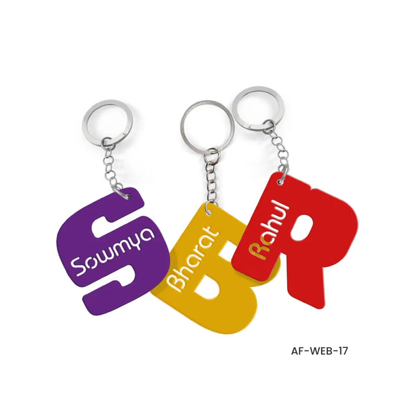 Alphabet with Name Keychain