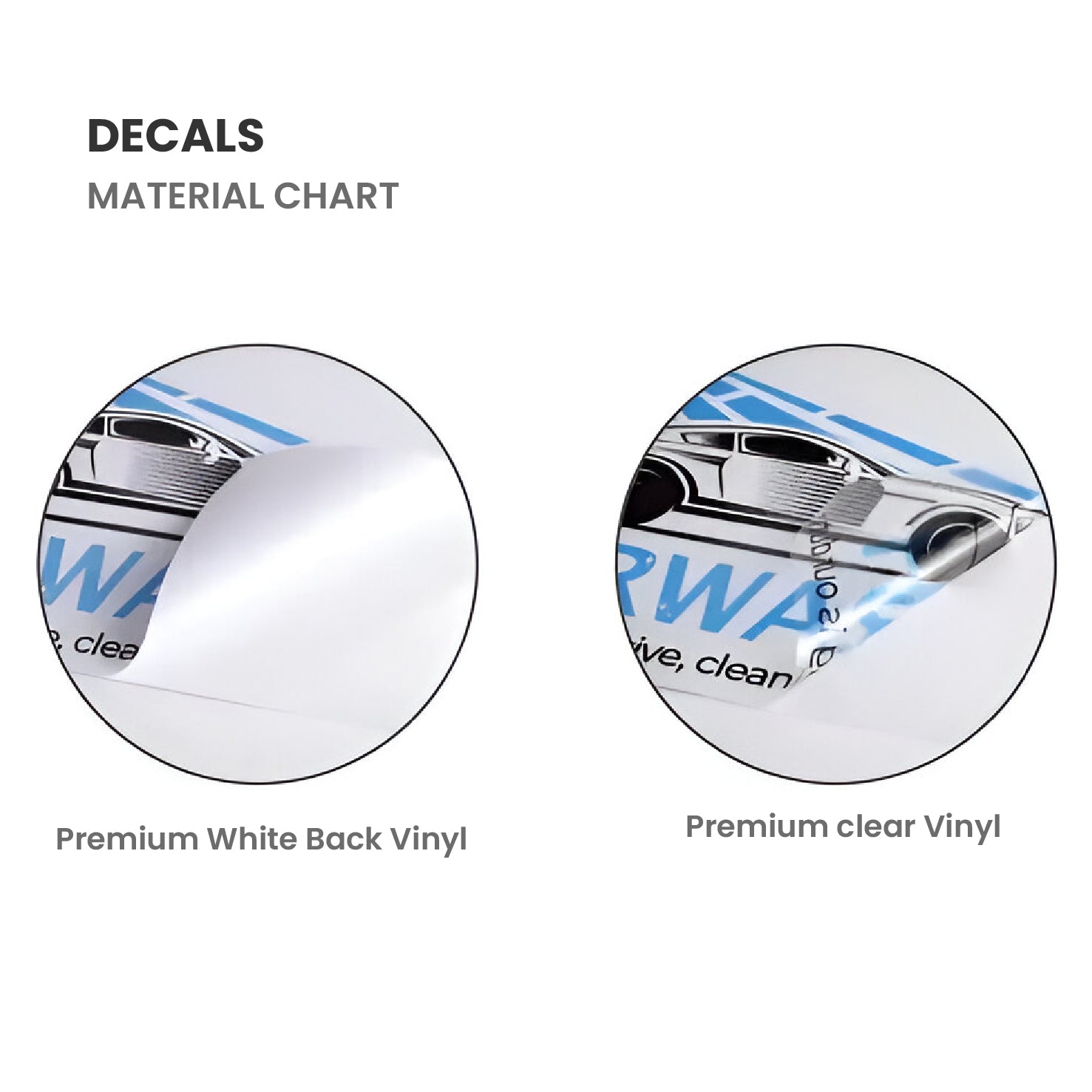 Custom Shape Decals WOOPME