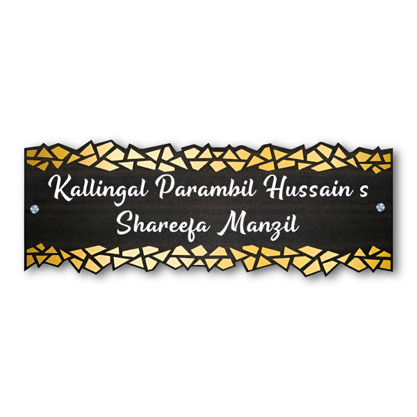 Custom Acrylic Name Plate - Modern Design