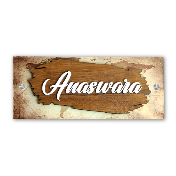 Home Decor Acrylic Name Plate