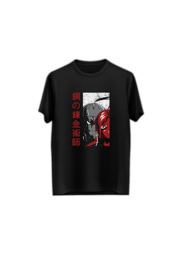 Fullmetal Alchemist Anime Round Neck Half Sleeve Regular Fit T Shirt