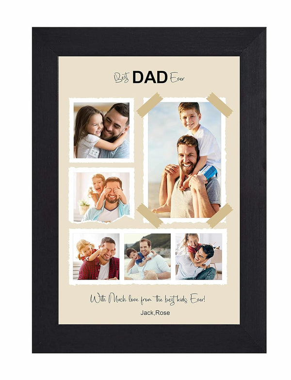 Customized Dad Photo Frame Collage – A Heartfelt Gift for Fathers