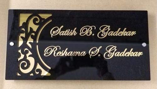 acrylic name board