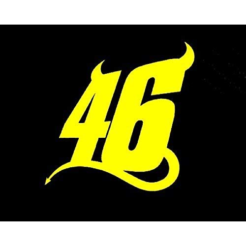 46 Doctor Sportive Sticker for Bike, Tank, Sides, Helmet, Car Windows, Rear, Hood, Bumper