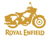 Royal Enfield Bullet with World Map Vinyl Bike Decal Sticker for Royal Enfield Bullet Sides Front Rear (Gold)