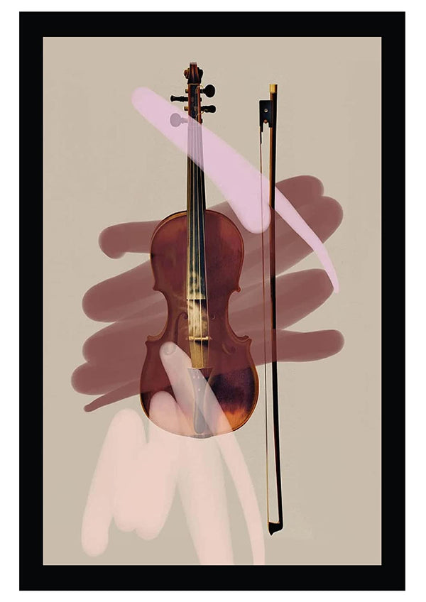 Woopme Violin Art Photo Frame for Home, Restuarant, Bedroom, Office