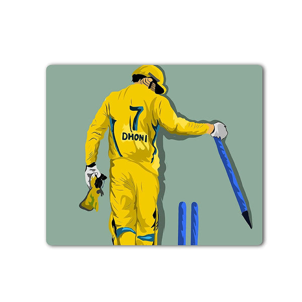 Mouse Pad Thala Ms Dhoni Csk Cricket Theme Kids Laptop Pc Desktop Waterproof Non-Slip Rectangle Rubber Mouse Pad 24 x 20 CMS (Multicolored-02)