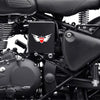 Woopme: Wings MLG Royal Enfield Sticker for Bullet Sides Battery Box Classic Standard Mudguard