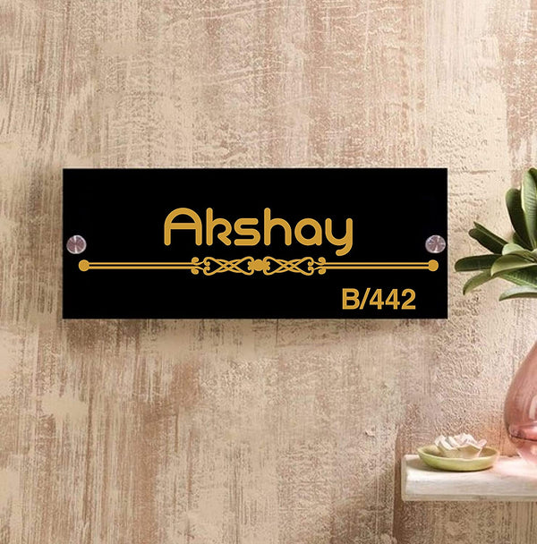 Acrylic Name Board Plates For Home Office Door