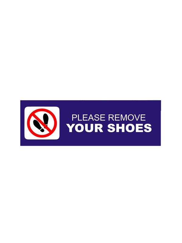 woopme : Please Remove Your Shoes Sign Board Vinyl With Forex Sheet