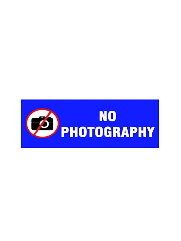 woopme : No Photography Information Sign Board Vinyl With Forex Sheet