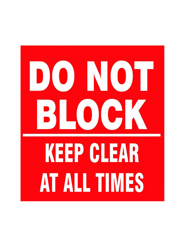 woopme : Do Not Block Sign Board Vinyl With Forex Sheet