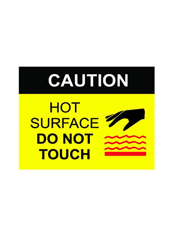 woopme : Caution Hot Surface Sign Board Vinyl With Forex Sheet