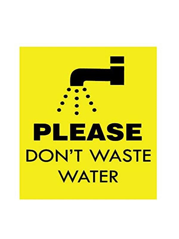 woopme : Please Dont Waste Water Sign Board Vinyl With Forex Sheet