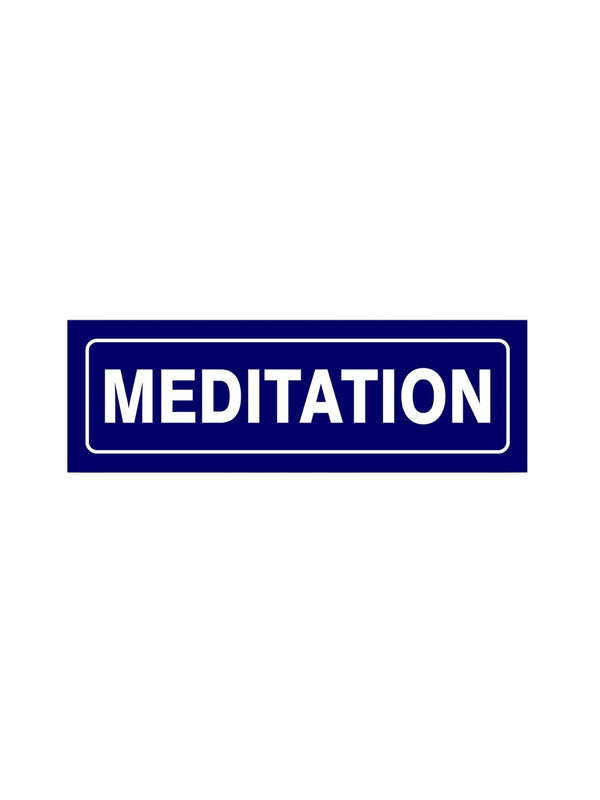 woopme : Meditation Hospital Sign Board Vinyl With Forex Sheet