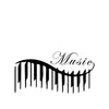 woopme: Piano Music Wall Sticker Vinyl Decal Bedroom Wall Decoration