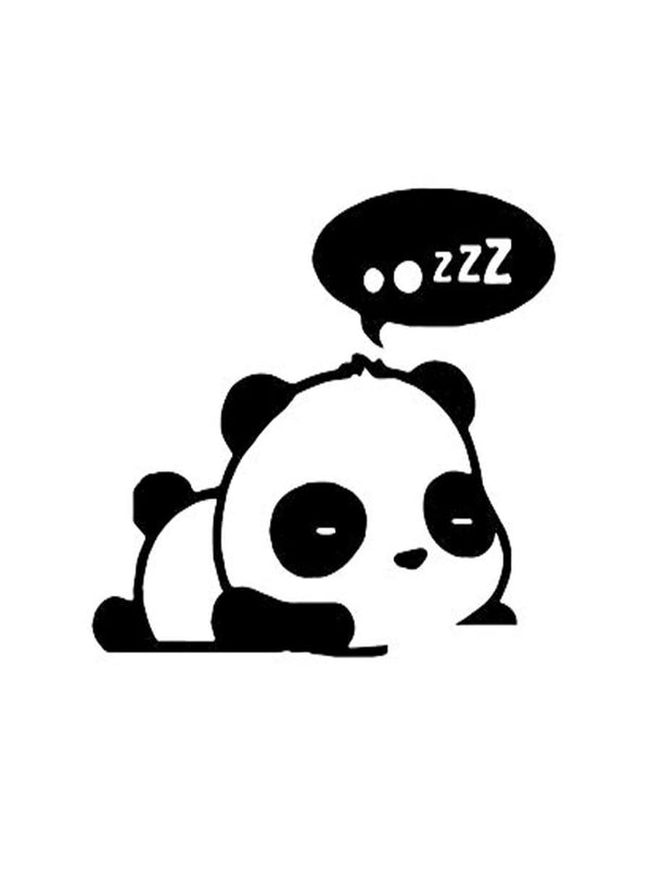 woopme: Sleeping Panda Wall Stickers Vinyl Decal Bedroom Wall Decoration