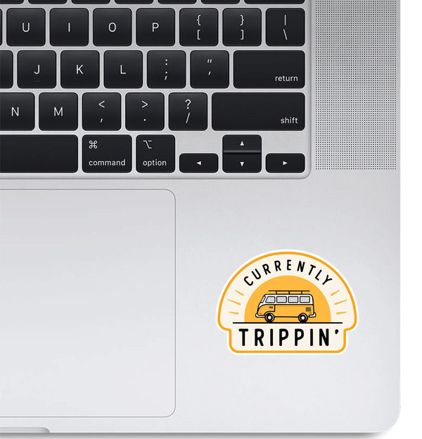 Woopme Currently Trippin' Stickers for Laptop Waterproof Mini Stickers ( Multicolored )