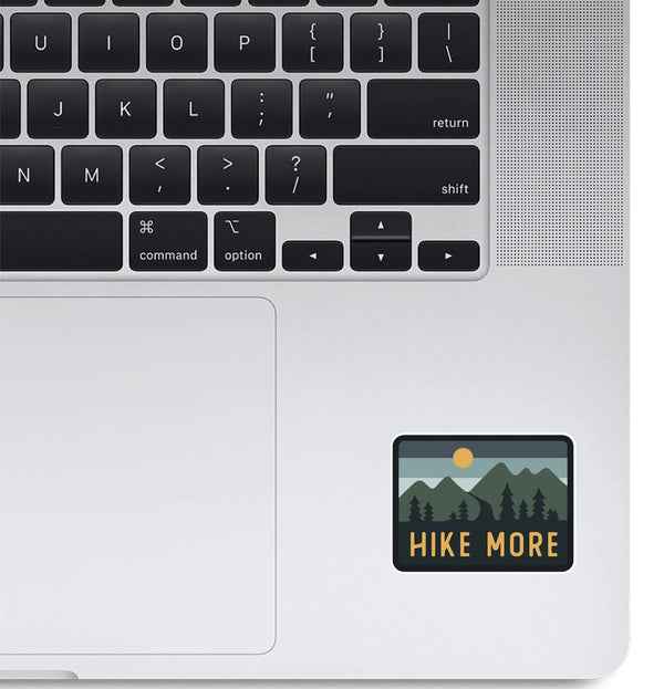 Woopme Hike More Stickers for Laptop Waterproof Mini Stickers ( Multicolored )