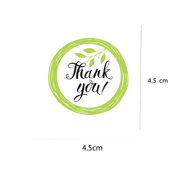 Thank You Stickers Chocolate Box Waterproof Mini Stickers Industrial Packaging( Multicolored ) Pack of 50