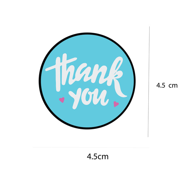 Packing Thank You Stickers Chocolate Box Waterproof Mini Stickers Industrial Packaging( Multicolored ) Pack of 50