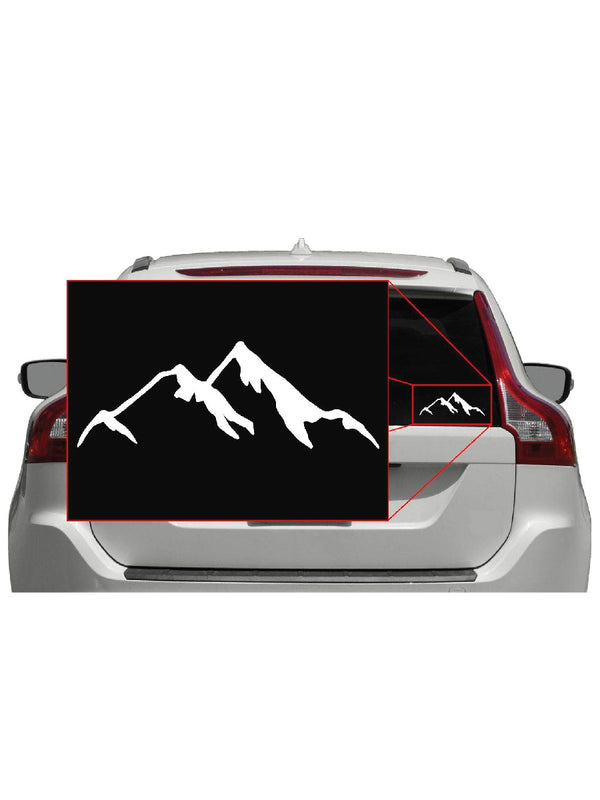 Woopme: Mountain Range Wanderlust Adventure Car Sticker for Sides Hoods Bumper