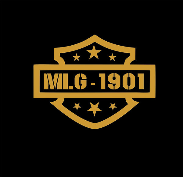 MLG Star Shield Sticker for Royal Enfield Sides Battery Box Classic Standard Mudguard Decal