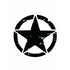 Woopme: Black Scratch Star Self Adhesive Exterior Vinyl Decal Sticker For Royal Enfield Classic 350 500 Standard 350 500 Interceptor Bikes royal enfield sticker Woopme 