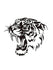 woopme: Creative Personality Cool Tiger Body Hood Car Sticker Side Window