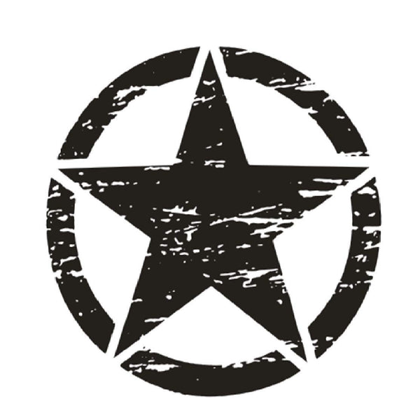 Scratch Star Logo Sticker for car bikes