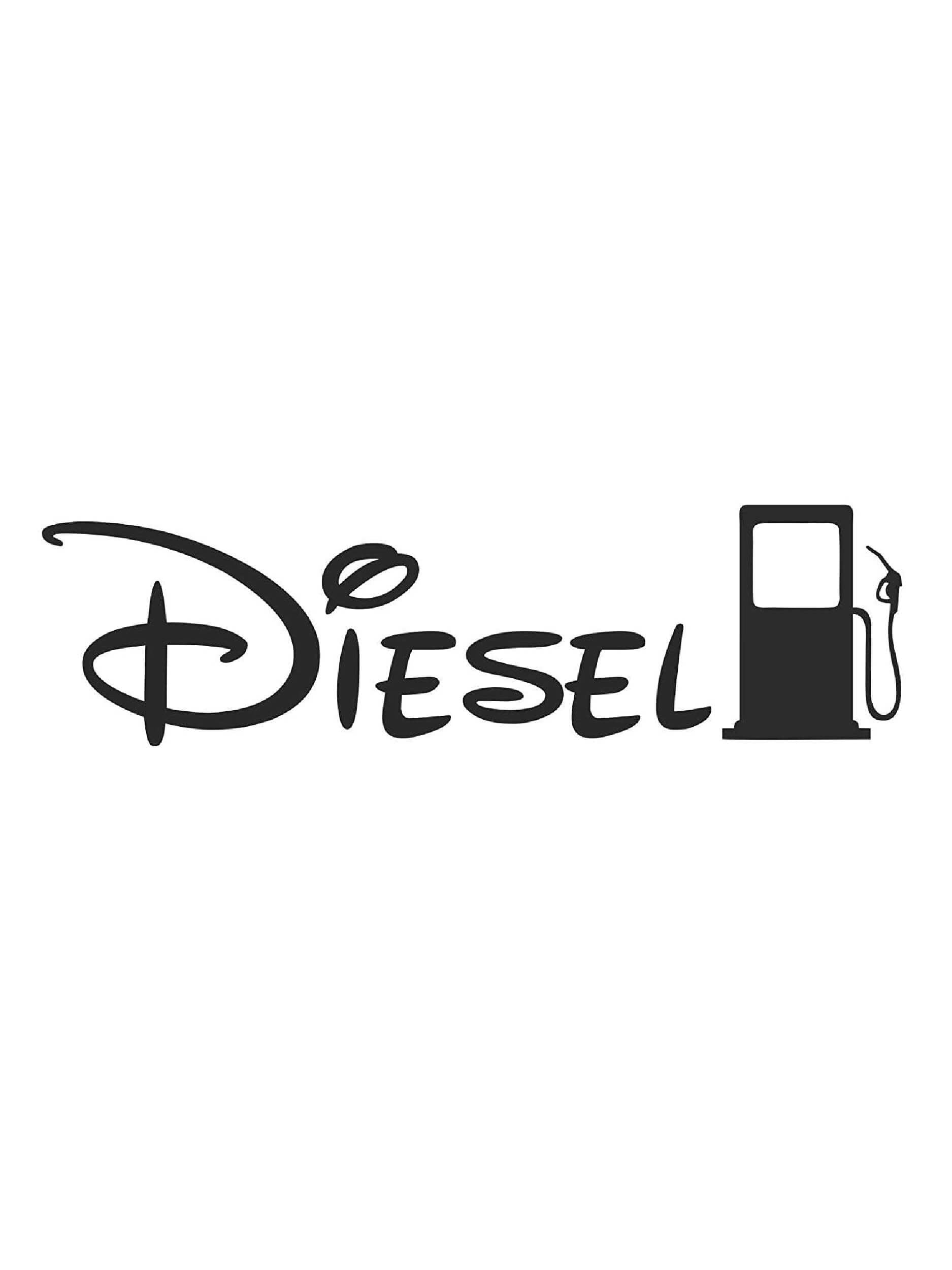 Woopme: Disney Diesel Car Sticker for Fuel Lid Tank Sides Black