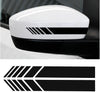 2pcs/Set Car Rear View Mirror Stickers Décor Vinyl Sticker Decals Car Styling for Die Cut Water Resistance PVC Sticker (Black)