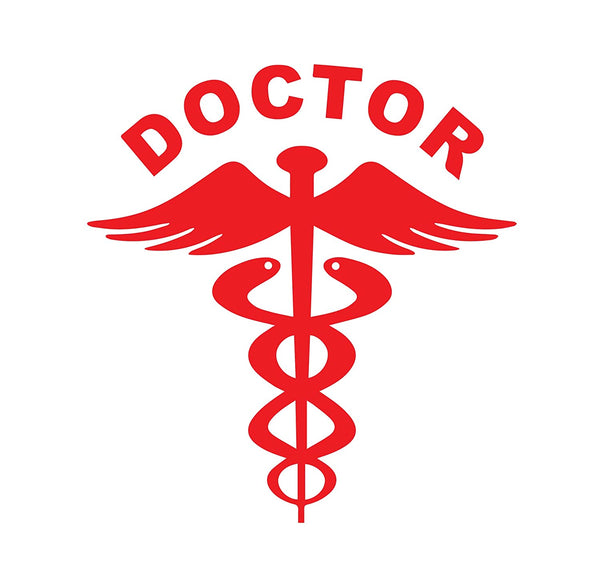 2 Nos Reflective Doctor Decal Sticker for Any Car