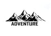 Adventure Mountains Vinyl Decal Car Sticker Truck Vans Vehicle Stickers Window Door Bonnet Rear Hood Bumper L X H 25 cm X 15 cm